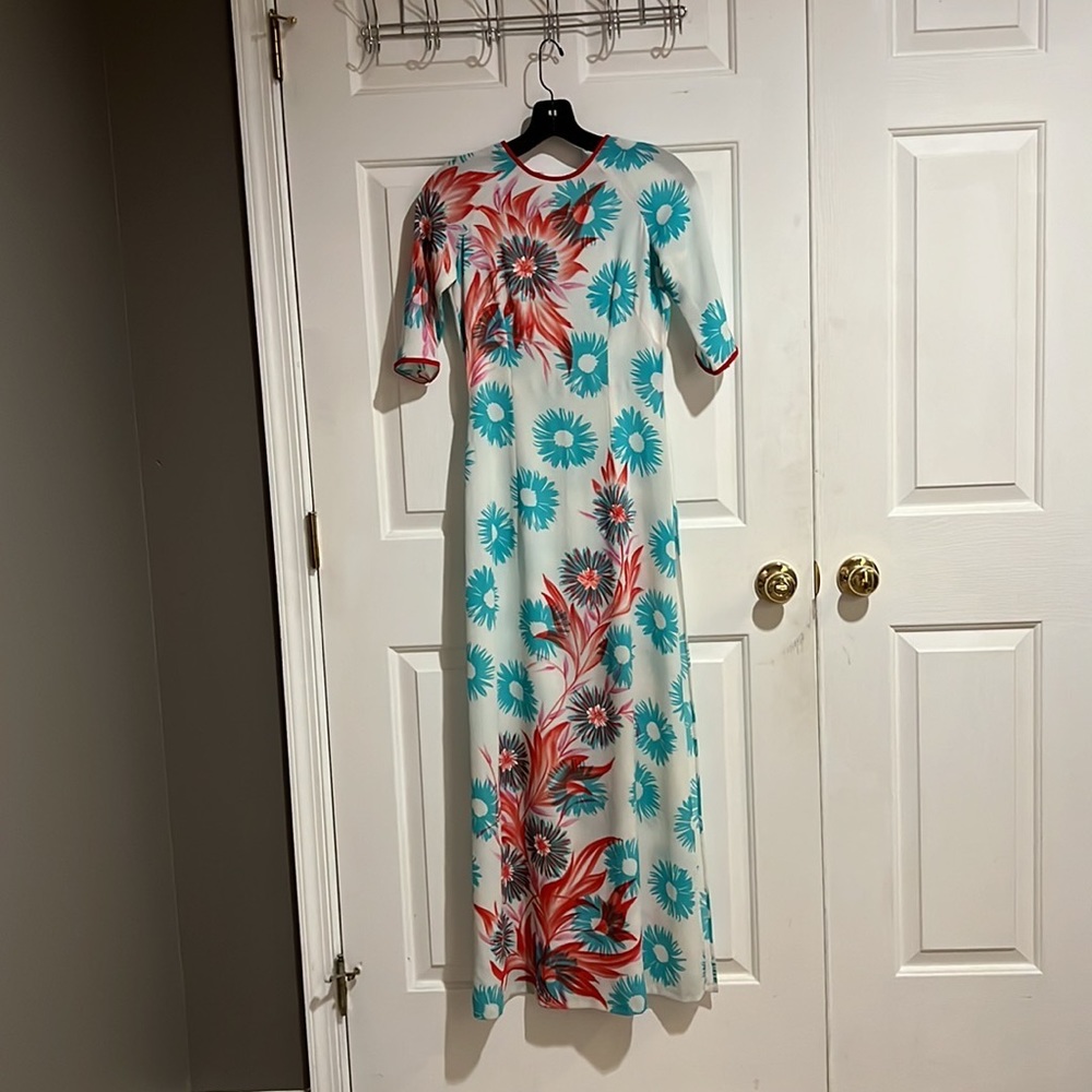 Traditional Lace Vietnamese Ao Dai Dress